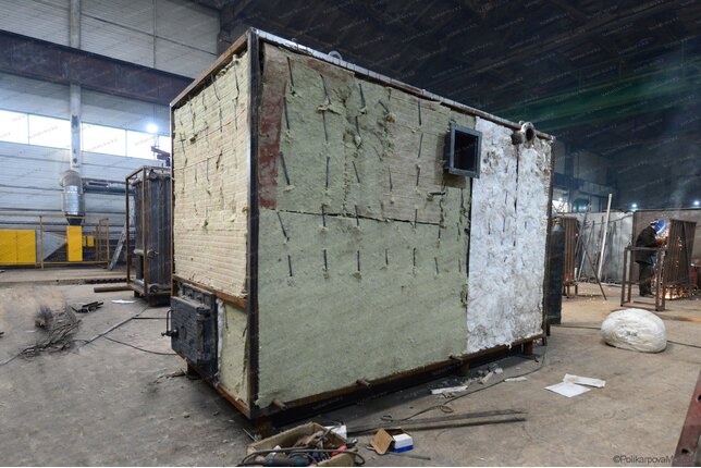 Изготовление котла 1.1 МВт работающего без дымососа